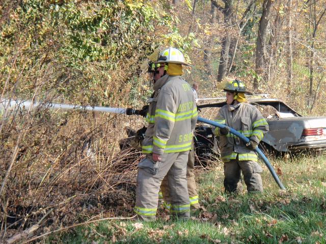 Grass fire at Park Farm Winery, November 2010